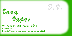dora vajai business card